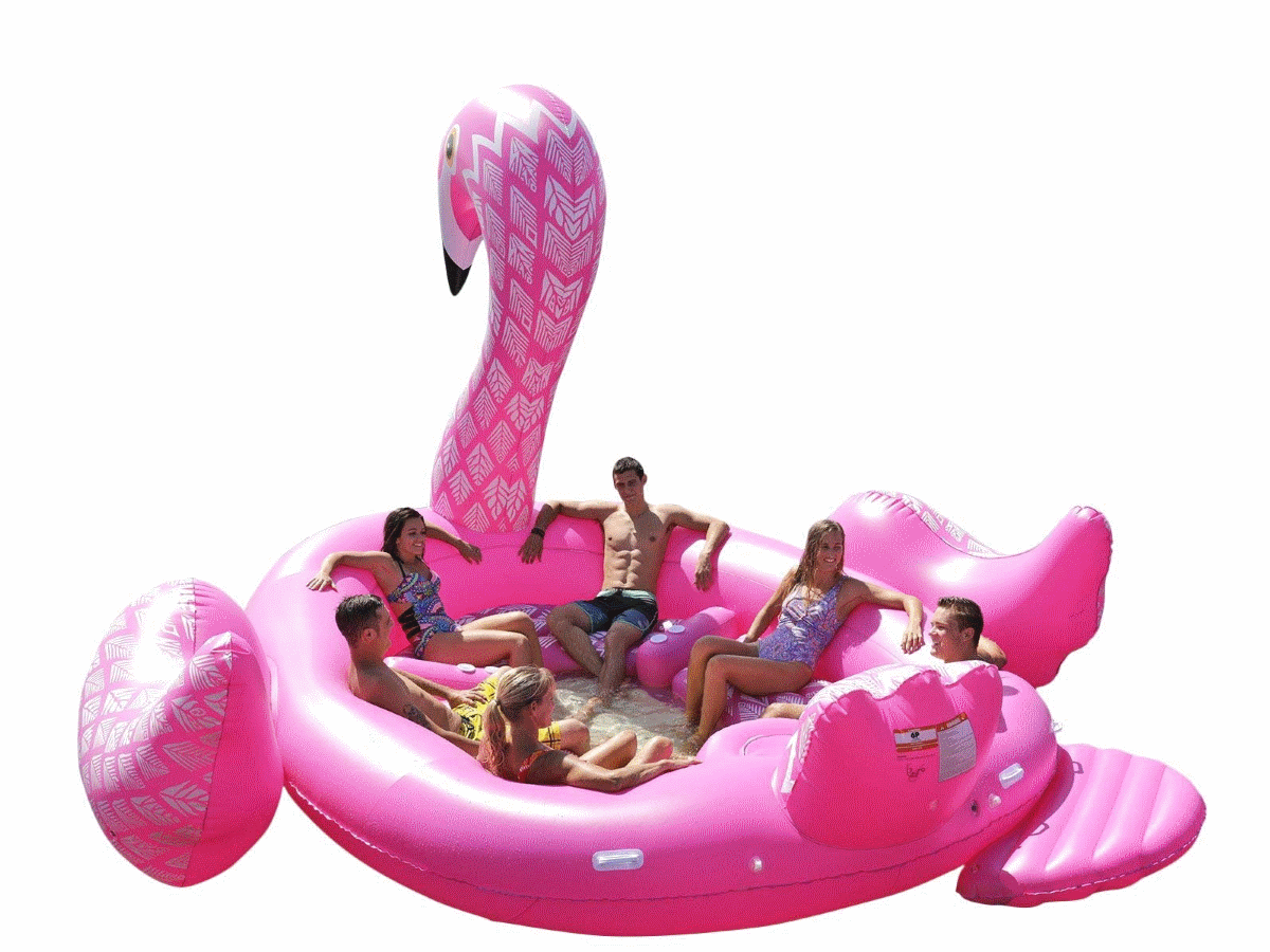 giant inflatable flamingo