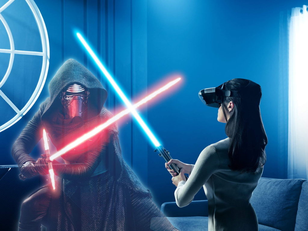 star wars lightsaber jedi challenges by lenovo augmented reality