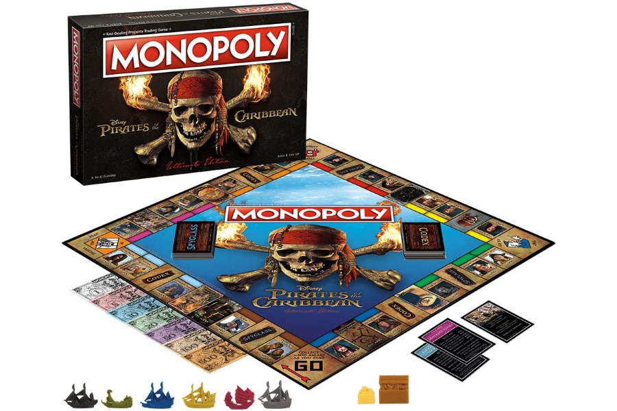 Pirates of the Carribean Monopoly board game