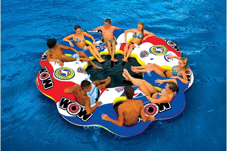 inflatable floating island costco