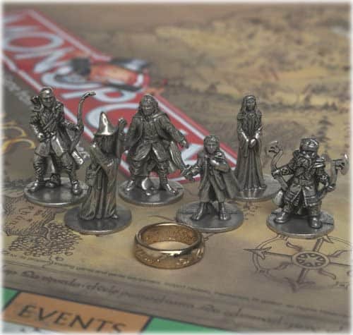 monopoly lord of the rings game pieces