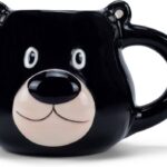 Black Bear Shaped Mug