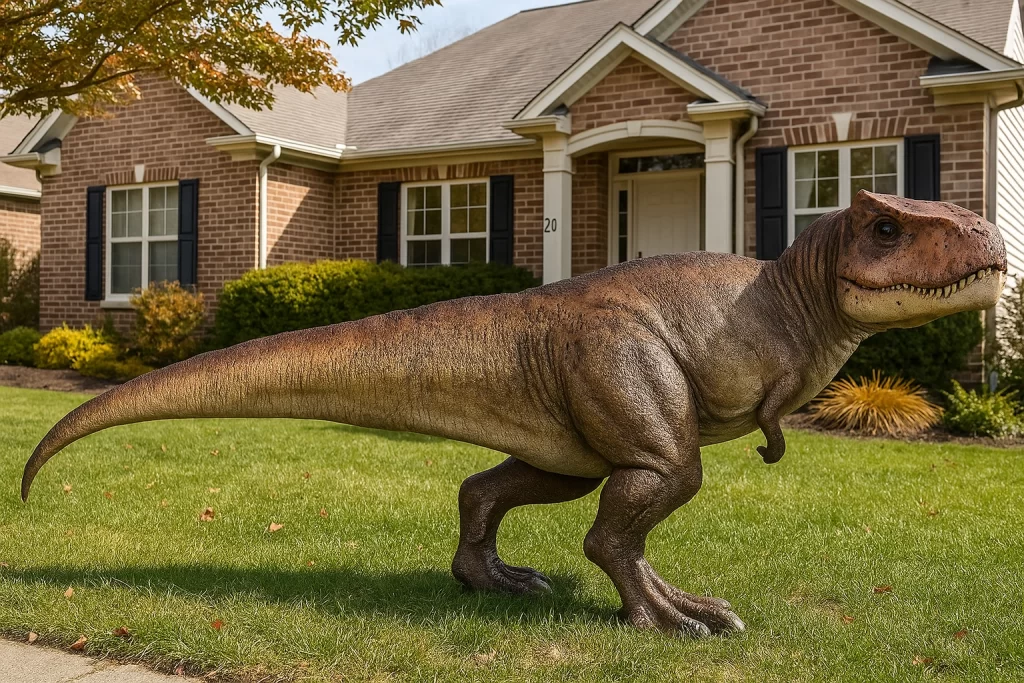 T rex for the front yard