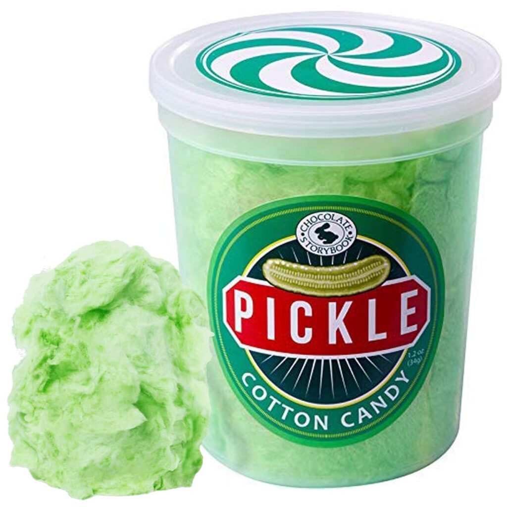 Pickle cotton candy