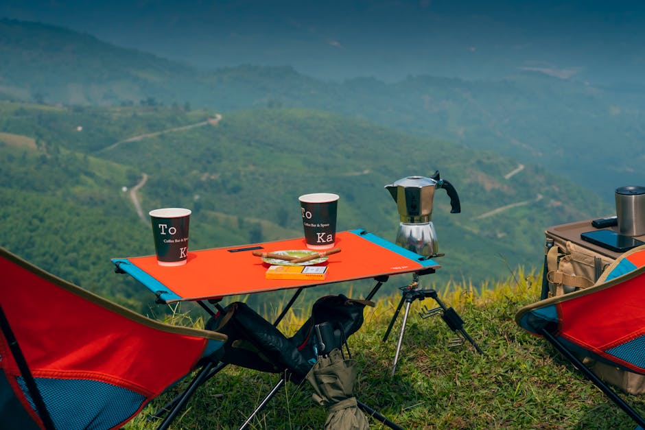 Enjoy coffee with a stunning mountain view. Perfect setting for nature and relaxation.